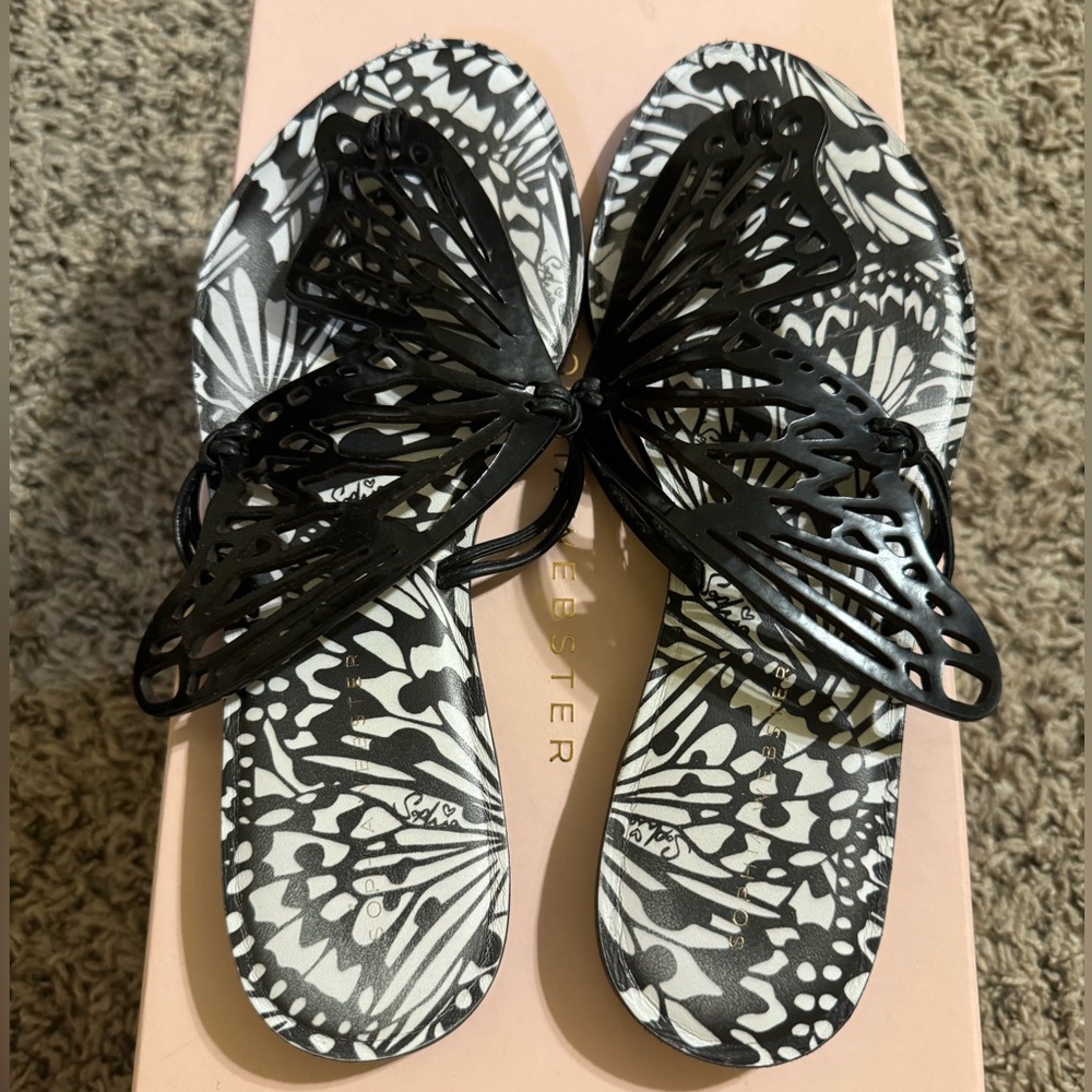 Sophia Webster Talulah Flat Mule Butterfly Sandals